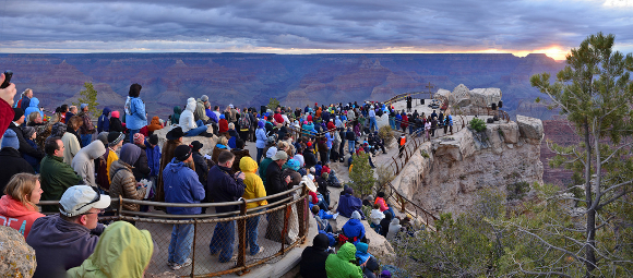 Grand Canyon Easter Sunrise Service 2011 Mather Point