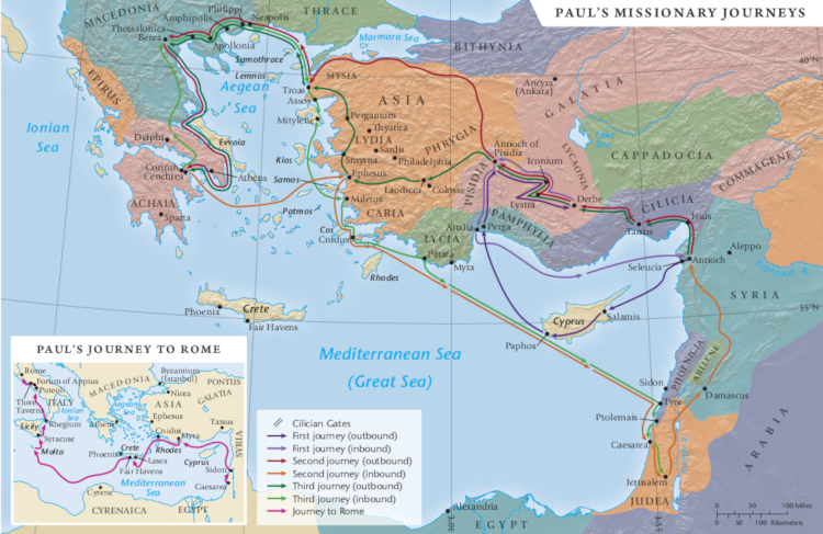 st-paul-s-second-missionary-journey-map