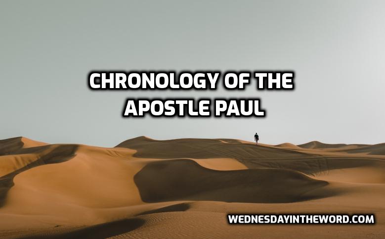 Paul, Chronology of the Apostle