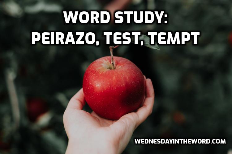 Word Study: peirazo test | WednesdayintheWord.com