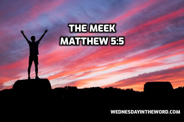 18 Matthew 5:5 The meek - Bible Study | WednesdayintheWord.com