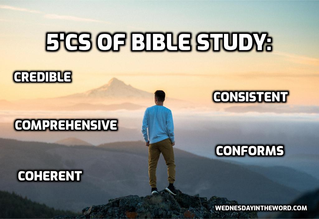 The 5 C's of Bible Study - Bible Study Tools | WednesdayintheWord.com