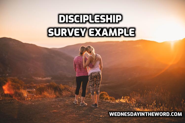 Discipleship Survey Sample - Small Group Tools | WednesdayintheWord.com