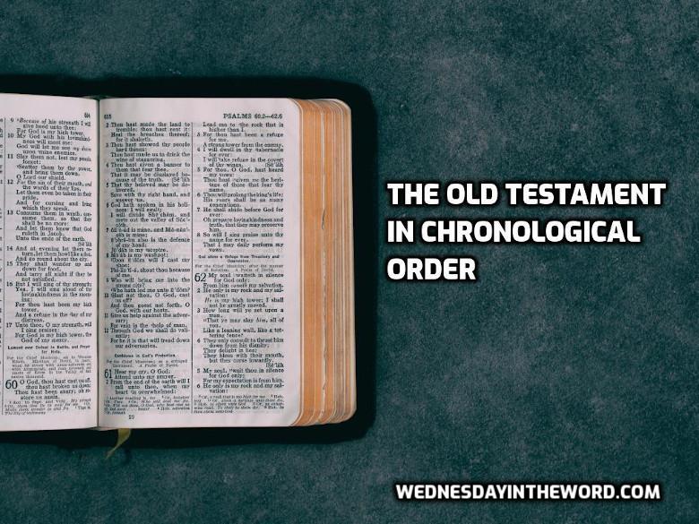 Old Testament books in Chronological order