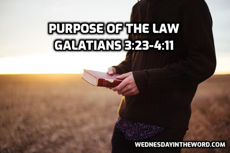 06 Galatians 3:23-4:11 The purpose of the Law - Bible Study | WednesdayintheWord.com
