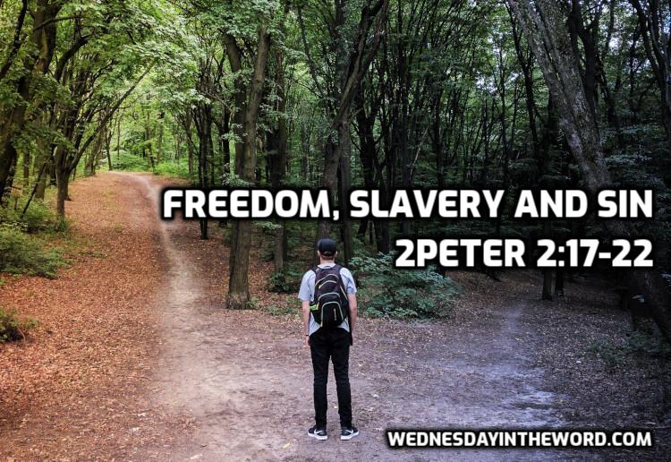 11 2Peter 2:17-22 Freedom, slavery and sin - Bible Study | WednesdayintheWord.com