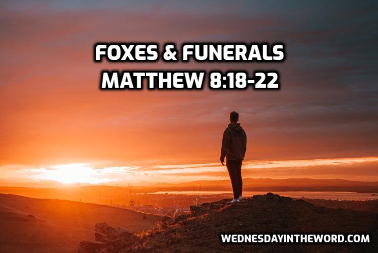 44 Matthew 8:18-22 Foxes and Funerals - Bible Study | WednesdayintheWord.com