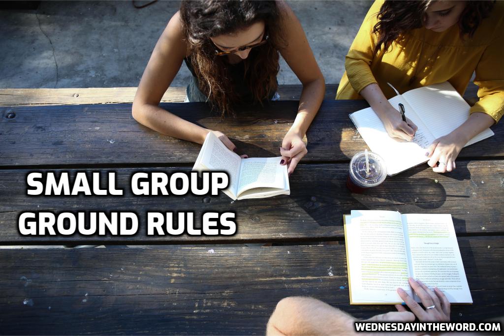 Small Group Ground Rules | WednesdayintheWord.com