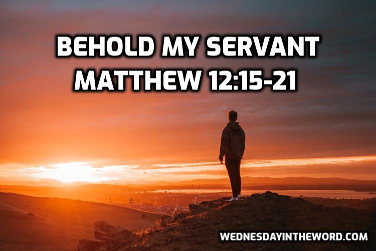 64 Matthew 12:15-21 Behold my Servant - Bible Study | WednesdayintheWord.com