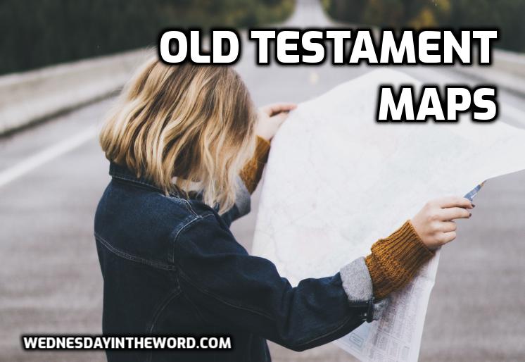 Old Testament Maps - Bible Study Tools | WednesdayintheWord.com