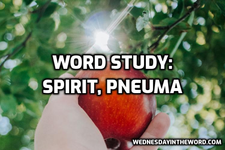 Word Study Spirit pneuma - Bible Study Tools | WednesdayintheWord.com